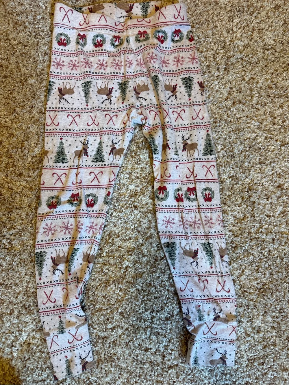 GAP Kids 2–Piece Christmas Pajamas Size 6 Organically Grown Cotton
